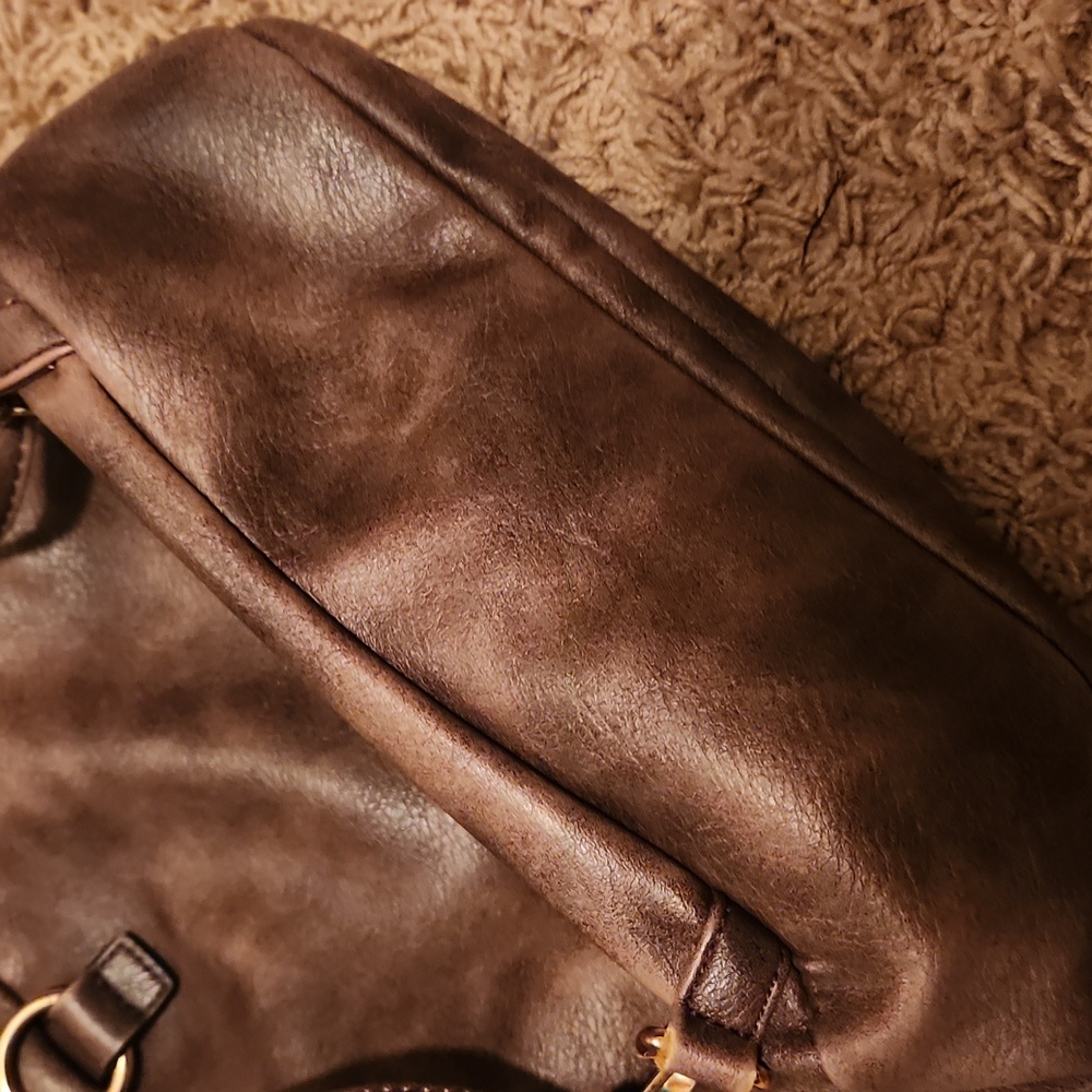 CLUCI Brown Backpack Bag - Picture 7 of 11